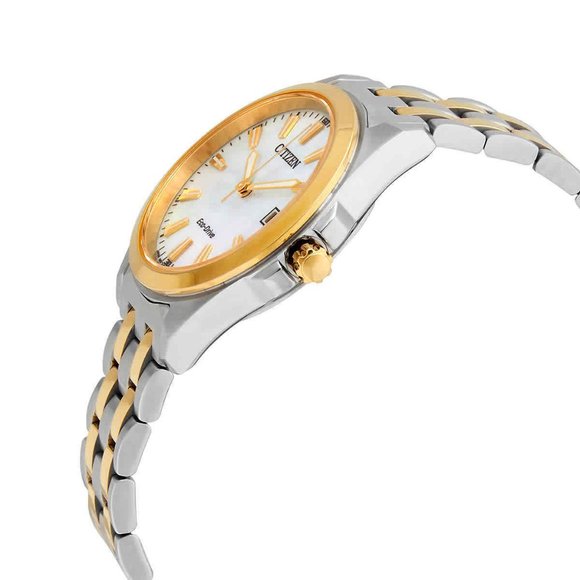 New Citizen Mother Of Pearl Two Tone Ladies Watch